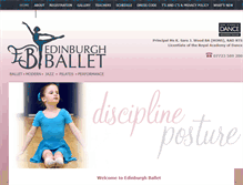 Tablet Screenshot of edinburgh-ballet.co.uk